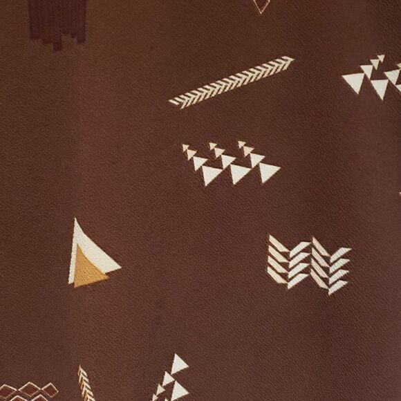LuLaRoe Brown Abstract Design Print Skirt sz XS - Picture 6 of 7